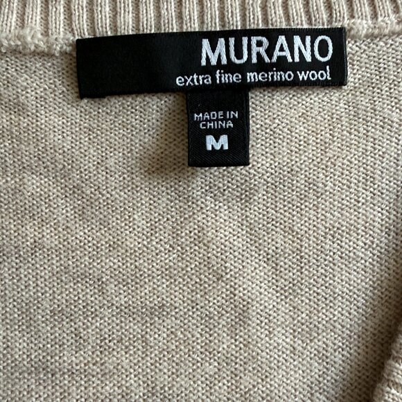 Murano Extra Fine Merino Wool Sweater Vest – Beige (Men’s M) - Picture 5 of 6